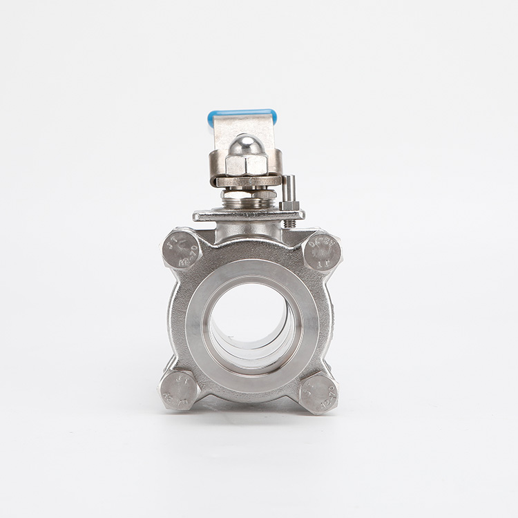 Full package three piece quick installation ball valve