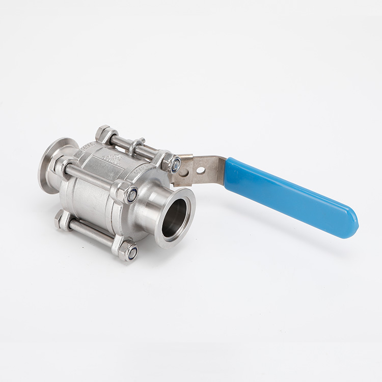 Full package three piece quick installation ball valve